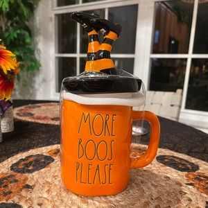 rae dunn more boos please mug with topper